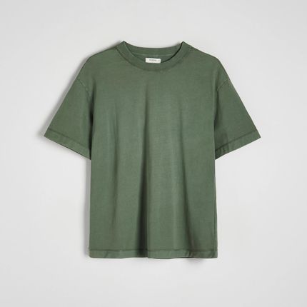 Reserved - T-shirt boxy - Zielony