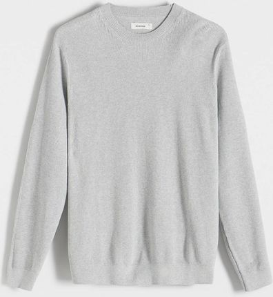 Reserved - Bawełniany sweter - Jasny szary