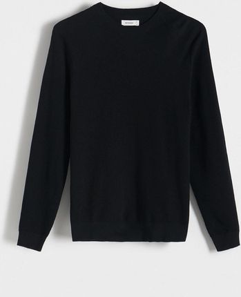 Reserved - Bawełniany sweter - Czarny