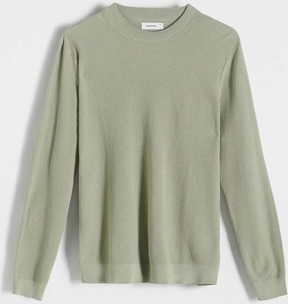 Reserved - Bawełniany sweter - Zielony