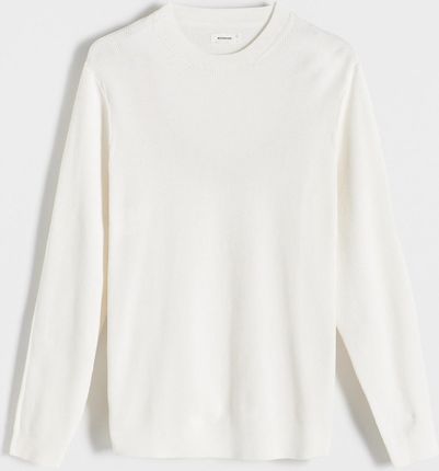 Reserved - Bawełniany sweter - Biały