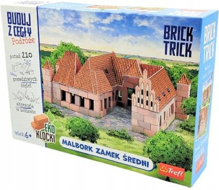 Trefl Brick Trick Travel buduj z cegły Malbork, zamek średni 210el. 61811