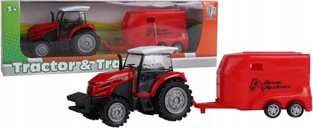 Norimpex Ciągnik Traktor Pojazd Rolniczy Z Przyczepą Metalowy