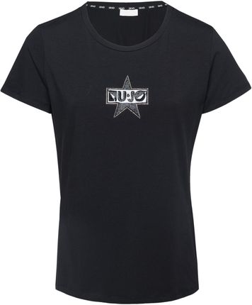 Damska Koszulka z krótkim rękawem Liu JO T-Shirt ST P M/C Ta4136 Ta4136Js003T9987 – Czarny