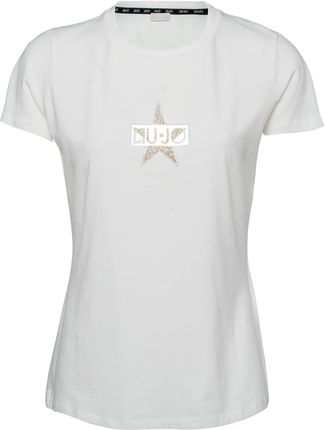 Damska Koszulka z krótkim rękawem Liu JO T-Shirt ST P M/C Ta4136 Ta4136Js003N9050 – Biały