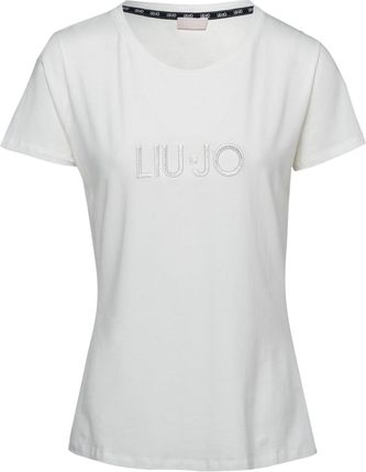 Damska Koszulka z krótkim rękawem Liu JO T-Shirt ST P M/C Ta4136 Ta4136Js003R9291 – Biały