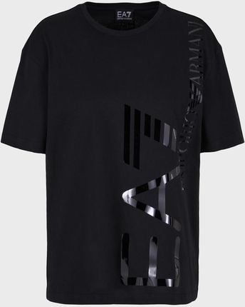 Damska Koszulka z krótkim rękawem Ea7 Emporio Armani Train Logo Series W Tee SS Mirror 3Dtt25Tjtyz0228 – Czarny