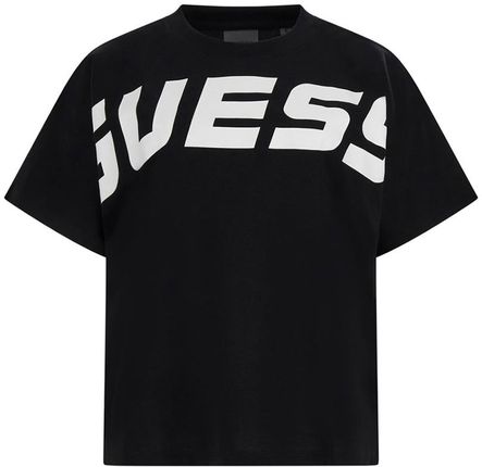 Damska Koszulka z krótkim rękawem Guess Deana Boxy T-Shirt V4Ri09Kc2Z0-Jblk – Czarny