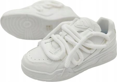 Białe sneakersy trampki sznurowane r. 38
