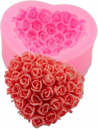 Gift Home Forma Foremka Silikonowa Świece Mydła Róże Róża 3D Walentynki Dzień Kobiet