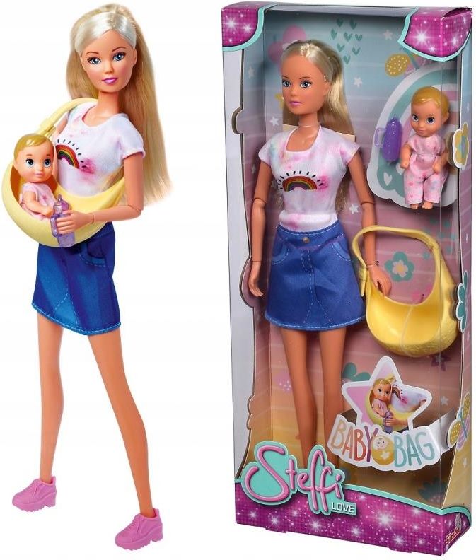 Lalka Leantoys Lalka Bobas Zabawka Dla Dziecka Z Bobasem Chustą I ...