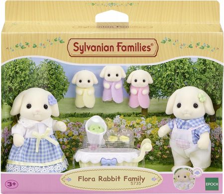 Sylvanian Families Flora Rabbit Family