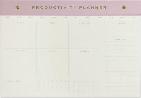 Designworks Ink Notatnik Na Biurko Lilac - Productivity Planner