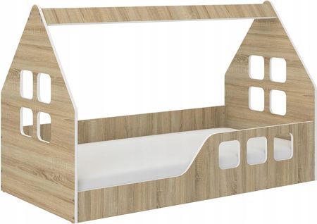 Wooden Toys Łóżko Dziecięce Niski Domek Sonoma 160X80 Montessori