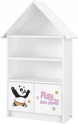 Baby Boo Regał Dziecięcy Domek Biały Kung Fu Panda Play 125Cm