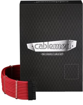 Cablemod PRO ModMesh RT-Series Cable Kit, cable management (red, 13 pieces) (CMPRTSFKITNKRR)