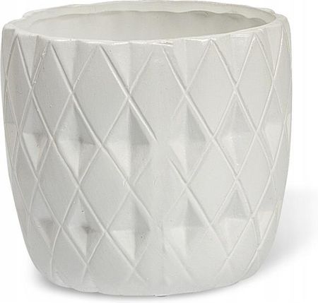 Polnix Doniczka 12,5X12cm Ceramika Biały 5905925098505