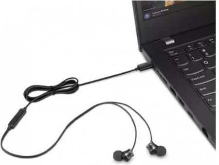 Słuchawki douszne Lenovo USB-C ze sterowaniem 4XD1J77351
