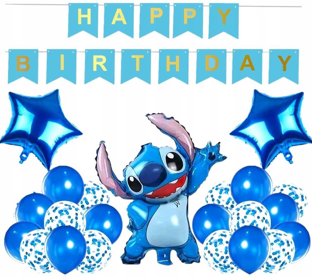 Balony Stitch Urodzinowe Happy Birthday Zestaw Ceny I Opinie Ceneo Pl