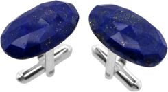 Lapis Lazuli owal (S1167) Srebrne [925] Spinki srebrne do mankietów [925]