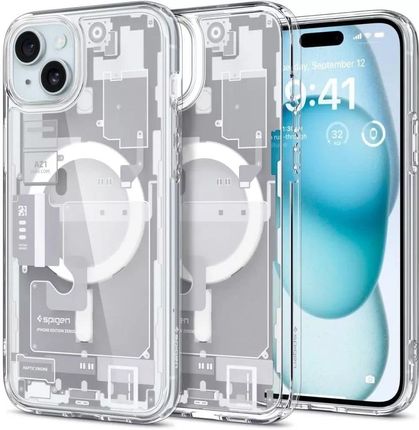 Spigen Etui Ultra Hybrid Mag Magsafe Do Apple Iphone 15 Plus Zero One White
