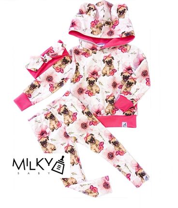 MILKY BABY dres dziecięcy wielokolorowy bawełna rozm. 104