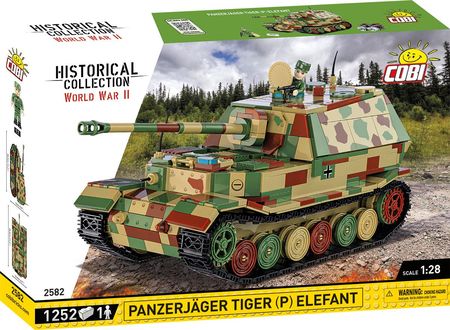 COBI Historical Collection WWII Panzerjager Tiger (P) Elefant (COBI-2582)