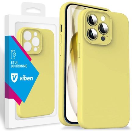 Viben Etui Obudowa Liquid Iphone 15 Pro Max Kolor Żółty