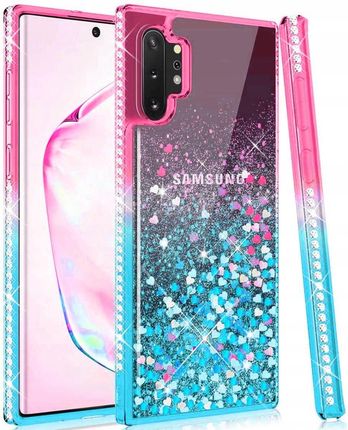 Nemo Etui Iphone 12 Mini Diamond Liquid Przelewany Brokat Różowo Niebieskie