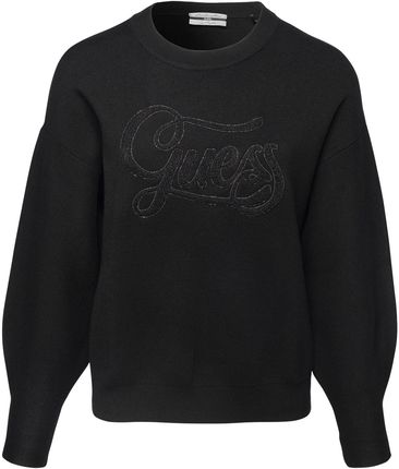Damski Sweter Guess Jolie Logo RN LS Swtr W4Rr39Z26I0-Jblk – Czarny
