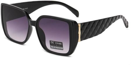 Damskie okulary przeciwsłoneczne z filtrem UV400 czarne SV102A