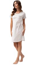 Zdjęcie Koszula damska LUNA kod 196 szara biała w paski - Zgierz