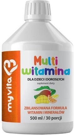 Myvita Multiwitamina Liquid Dla Dzieci i Dorosłych 500ml