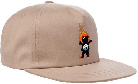 czapka z daszkiem GRIZZLY - Behind The 8Ball Snapback Hat (KHAK) rozmiar: OS