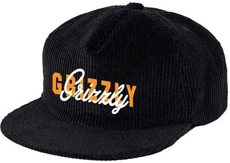 czapka z daszkiem GRIZZLY - No Substitute Corduroy Strapback Hat (BLK) rozmiar: OS