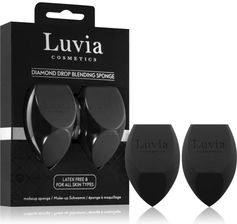 Luvia Cosmetics Diamond Drop Blending Sponge Set Diamond Drop Blending Sponge Set Wielofunkcyjna Gąbka Do Makijażu Podwójne Kolor Blac