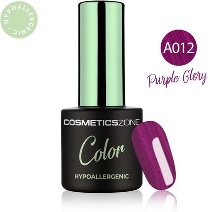 Cosmetics Zone Lakier hybrydowy hipoalergiczny metaliczny fioletowy 7ml – Purple Glory A012