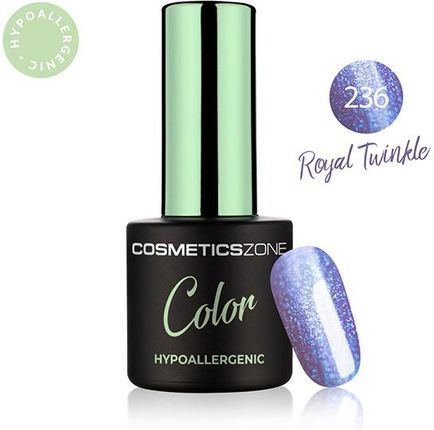 Cosmetics Zone Lakier hybrydowy hipoalergiczny metaliczny chłodny fiolet 7ml – Royal Twinkle 236