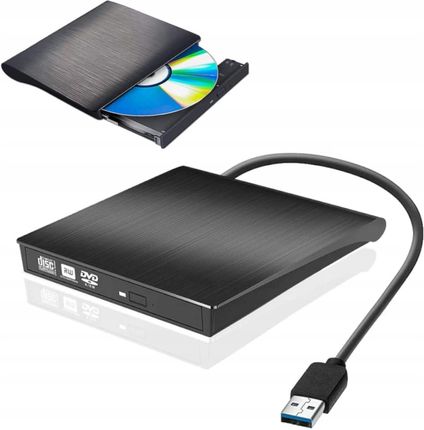 Zewnętrzny Przenośny Napęd DVD CD USB 3.0 Nagrywarka Odtwarzacz płyt CD/DVD do laptopa komputera