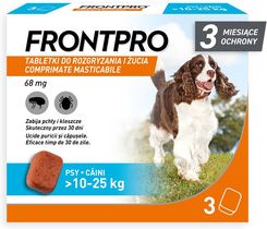 Zdjęcie FRONTPRO 68 mg tabletki do rozgryzania i żucia dla psów 10-25 kg - Sierpc