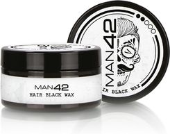 Zdjęcie MAN42 Czarny Wosk Modelujący do Włosów Średni Chwyt Tuszuje Siwe Włosy 100ml - Skoczów