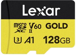 Zdjęcie Karta pamięci Lexar microSD GOLD microSDXC UHS-II/C10/A1/U3 R280/W100 (V60) 128GB - Kraków