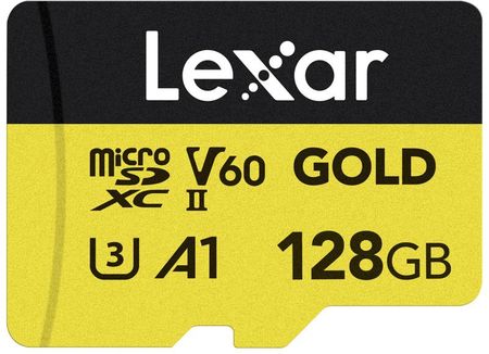 Karta pamięci Lexar microSD GOLD microSDXC UHS-II/C10/A1/U3 R280/W100 (V60) 128GB