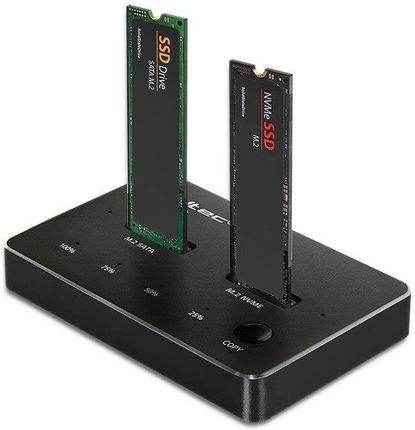 Qoltec Stacja Dokująca Dysków Ssd M.2 Nvme Sata UsbC Dual 2 X 2Tb (52274)