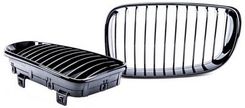 Mtuning Grill Sportowy Pojedyncze Żeberka Gloss Black Bmw 1 (E81, E87) Hatchback (E88) Cabrio (E82) Coupe Facelift 2007-2011