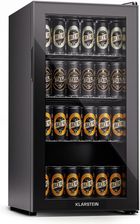 Klarstein Beersafe 74 Slim, Lodówka, L, 3 Półki, Szklane Drzwi Panoramiczne