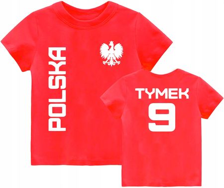 Koszulka Piłkarska dla Dziecka Polska Imię r.110