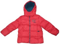 Zdjęcie ZIMOWA PIKOWANA KURTKA CHŁOPIĘCA Z KAPTUREM POMARAŃCZOWA 116CM COOL CLUB - Gostynin