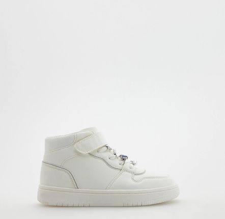 Reserved - Sneakersy z aplikacją - Biały
