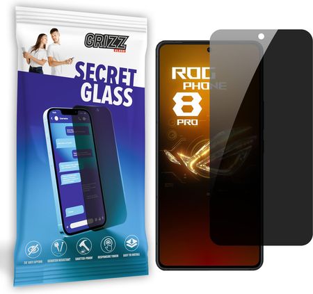 Grizzglass Sekretne Szło Hybrydowe Do Asus Rog Phone 8 Pro Prywatyzujące Grizz Secretglass